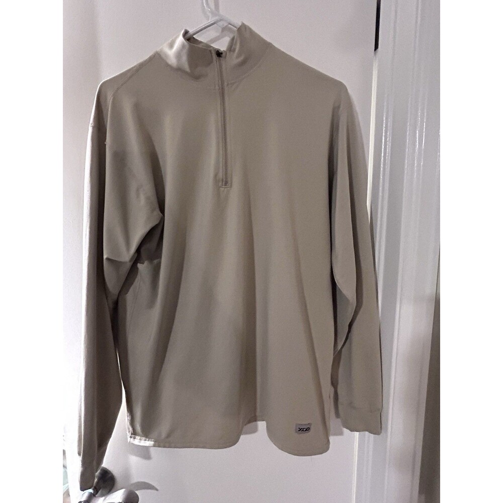 XGO Technical Apparel Acclimate Dry Long Sleeve 1/4 Zip Shirt Mens Med USA EUC